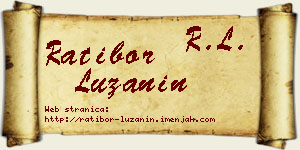 Ratibor Lužanin vizit kartica